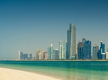 Die Skyline von Abu Dhabi