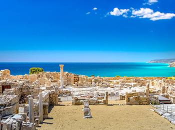 בית אכילס בזיליקת קוריו במקדש אפולו באתר ארכיאולוגי קוריון, ליד לימסול