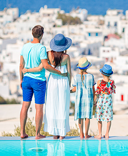 חופשה משפחתיות לסנטוריני