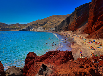 חוף אדום, סנטוריני